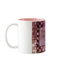 Elegant Sparkling Purple Custom Frame Designs Mug