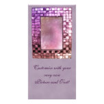 Elegant Sparkling Purple Frame Custom  Photo Card photo cards