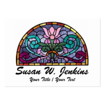 Elegant Stained Glass Business Cards