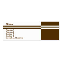 Elegant Stripes Business Card
