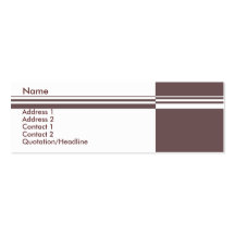 Elegant Stripes Business Card
