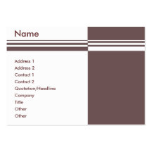 Elegant Stripes Business Card