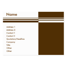 Elegant Stripes Business Card