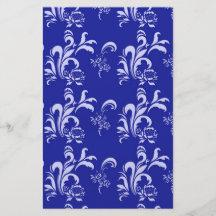 elegant, stylish and classic white damask pattern custom flyer