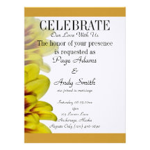 Elegant & Stylish Golden Wedding Custom Invite