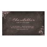 Elegant Stylish Makeup Artist Floral Pink Brown Business Card Templates
