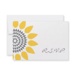 Elegant Sunflower RSVP Personalized Announcement