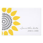 Elegant Sunflower Save the Date Custom Invites