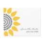 Elegant Sunflower Save the Date Postcards