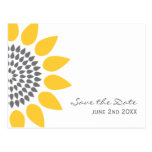 Elegant Sunflower Save the Date Postcards
