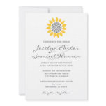 Elegant Sunflower Wedding invitations