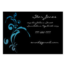 Elegant Swirl Business Card - -