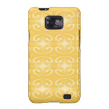 Elegant Swirl Pattern in Golden Yellow Colours. Galaxy SII Case