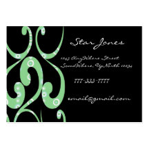 Elegant Swirl Rtro Business Card -