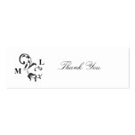 Elegant Swirl Wedding Favour Thank You Tags