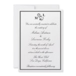 Elegant Swirl Wedding Invitation