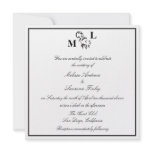 Elegant Swirl Wedding Invitation