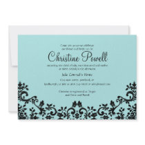 Elegant Swirls Bridal Shower Invitation