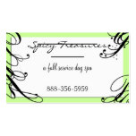 Elegant Swirls Colour Changeable - Green Business Card Templates