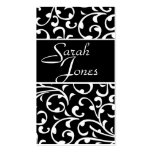 Elegant Swirls Damask Custom Business Cards