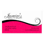 Elegant Swirls Salon Fuchsia Business Cards