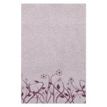 Elegant Swirly Plum Floral Stationery