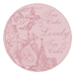 Elegant Tea Party DIY Cupcake Toppers Stickers