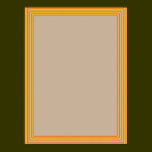 Elegant Template with Border CREAM posters