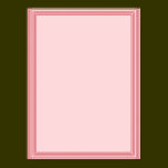 Elegant Template with Border PINK posters