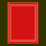 Elegant Template with Border RED posters