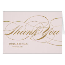 Elegant Thank You Card - Gold cards
