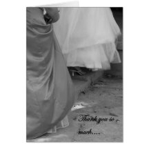 Elegant Thank You for Being My Bridesmaid Card