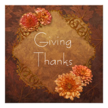 Elegant Thanksgiving Dinner Party Invitations