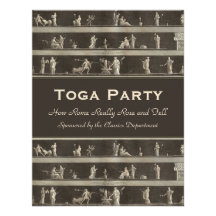 Elegant Toga Party Beautiful Classical Motif Custom Invitation