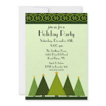 Elegant Trees Christmas Holiday Party Invitation