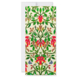 Elegant Trumpet Floral Vines Bookmark Rack Card Design
