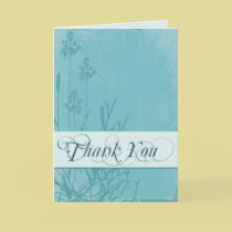 Elegant Turquise Thank You cards
