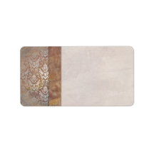 Elegant Tuscan Damask Italian Contemporary Personalized Address Labels