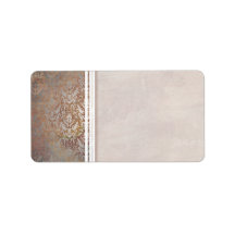 Elegant Tuscan Damask Italian Contemporary Personalized Address Label