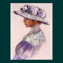 Elegant Victorian Lavender Lady decor art poster posters