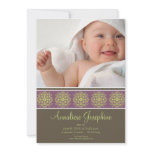 Elegant Victorian Stamp Birth Announcement :: 02
