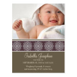 Elegant Victorian Stamp Birth Announcement :: 04 Postcards