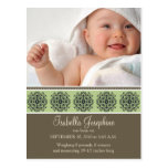 Elegant Victorian Stamp Birth Announcement :: 05 Post Card