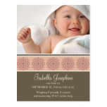 Elegant Victorian Stamp Birth Announcement :: 08 Post Cards