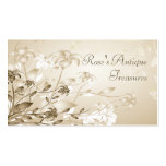 Elegant Vintage Beige Lilies Business Card Templates
