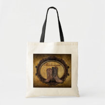 elegant vintage Cowboy Boots Country bridesmaid Bags