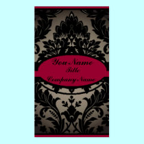 Elegant Vintage Damask Business Card business cards