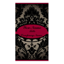 Elegant Vintage Damask Business Card