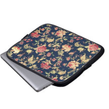 Elegant Vintage Floral Rose Electronics Case Laptop Computer Sleeves