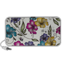 Elegant Vintage Flowers Speaker System